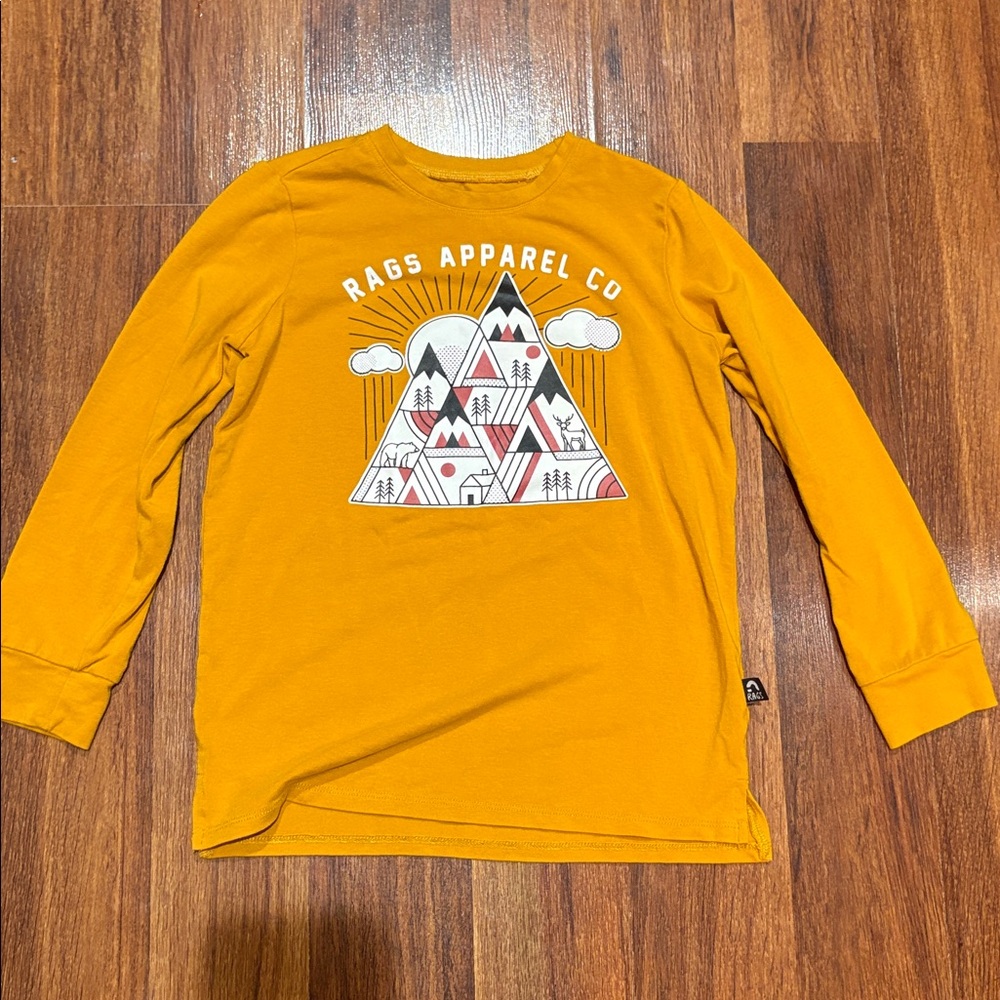 RAGS Long Sleeve Graphic Modal Blend Shirt